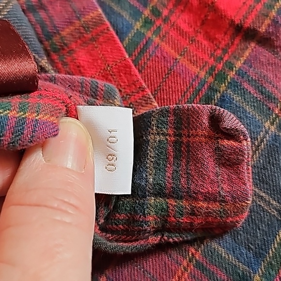 STUNNING VINTAGE NORDSTROM PLAID FLANNEL ROBE - Picture 5 of 10